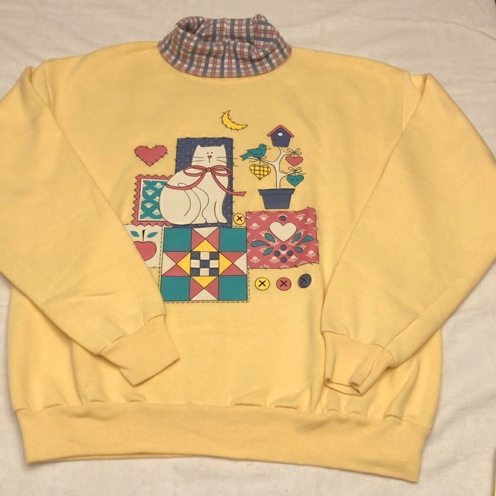 Vintage Gopher womens turtleneck long sleeve sweatshirt size L